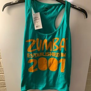 Zumba size large racerback tank top
